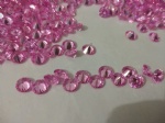 Round Pink CZ Stone 0.8 0.9 1.0...12.0mm